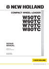 New Holland W50TC, W60TC, W70TC, W80TC Compact Wheel Loader Service Repair Manual 87630261NA