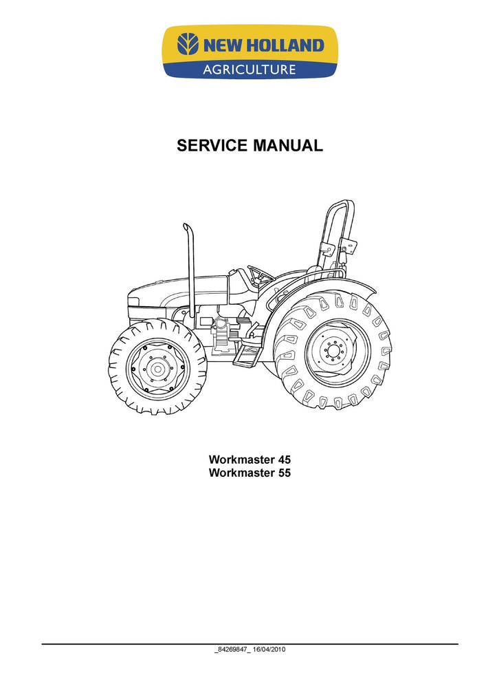 New Holland Workmaster 45 Workmaster 55 Compact Tractor Service Repair Manual 84269847