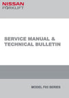Nissan CHF03A30/33/35, UF03A33/35, UGF03A40, YF03A33/35, YGF03A40 Forklift Truck Service Repair Manual
