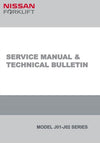 Nissan Forklift J01, J02 Series with H15, H20-II, H25, TD27, BD30 Engines Workshop Service Repair Manual