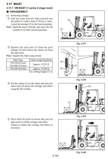Nissan L1F6F60Y, L1F6F60V, L1F6F70Y, L1F6F70V, L1F6F80Y, L1F6F80V Diesel Forklift Truck Service Repair Manual