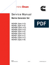 ONAN MDKBM MARINE GENERATOR SET SERVICE REPAIR MANUAL