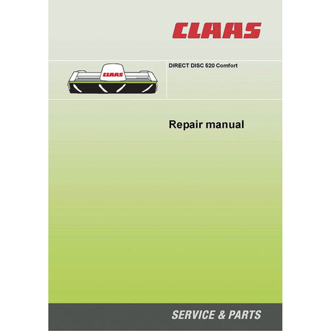 Claas DIRECT DISC 520 Comfort Forage Harvester Service Repair Manual