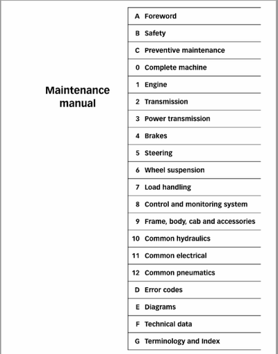 Still R60-55, R60-60, R60-70, R60-80 Forklift Truck Series 6125-6128 Maintenance Service Manual