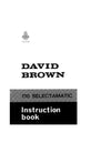 Case IH Tractor David Brown 770 Selectamatic Operator’s Manual TP617