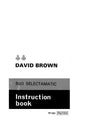 Case IH Tractor David Brown 880 Selectamatic Operator’s Manual TP 630
