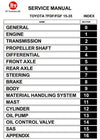 Toyota (BT) 7FDF15, 7FDF18, 7FDF20, 7FDF25, 7FDF30, 7FDJ35 Diesel Forklift Truck Service Repair Manual
