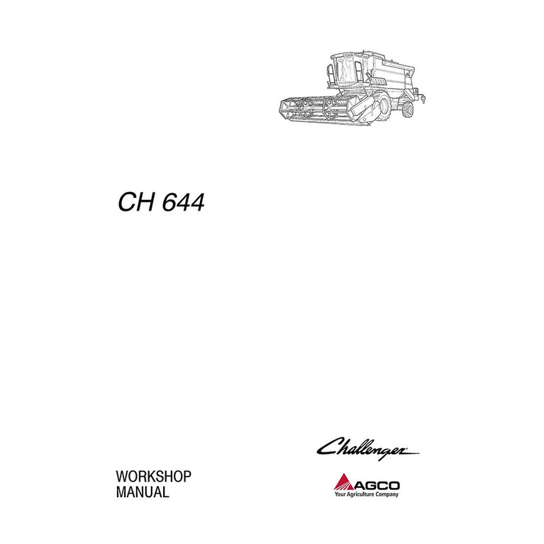 Challenger 650, 654, 658 Combine Harvester Workshop Service Repair Manual