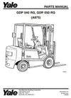 Yale GDP040RG, GDP050RG Diesel Forklift Truck A875 Series Parts Manual (USA)