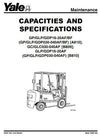 Yale GP030AF, GP040AF, GLP030AF, GLP040AF LPG USA Forklift Truck B810 Series Workshop Service Repair Manual
