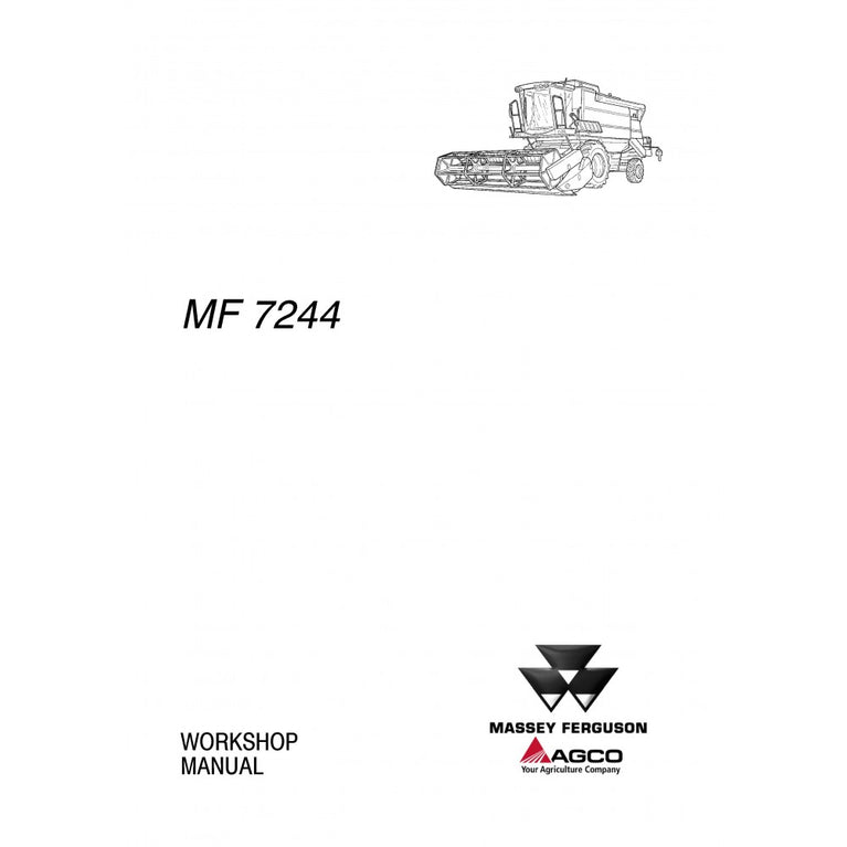 Massey Ferguson MF 7344 Combine Harvester Workshop Service Repair Manual